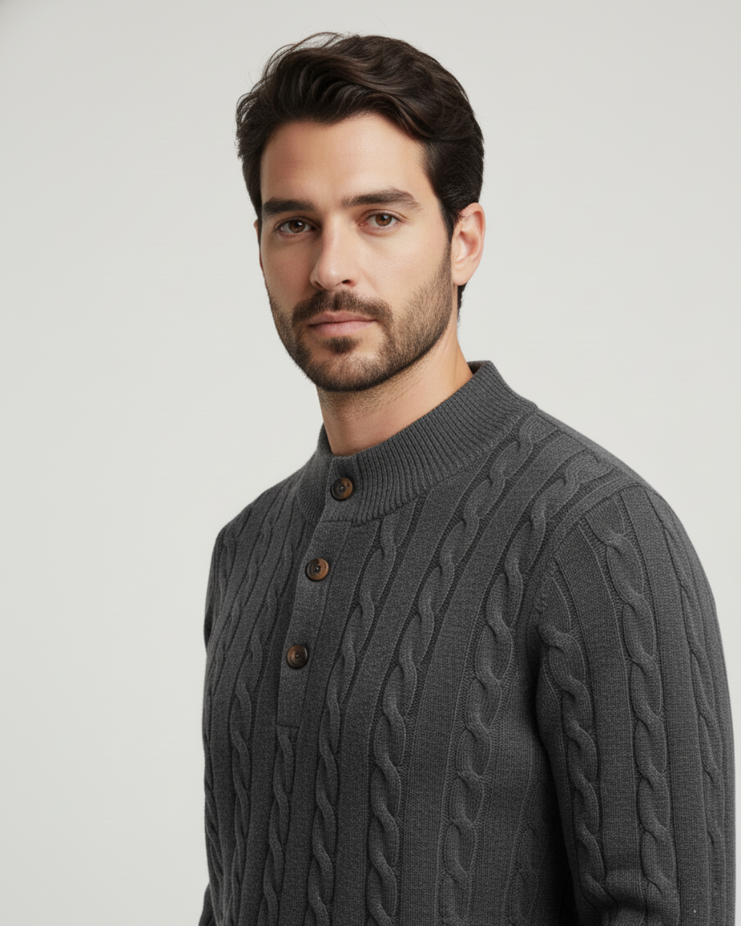 סריג צמר כפתורים דולומיטי