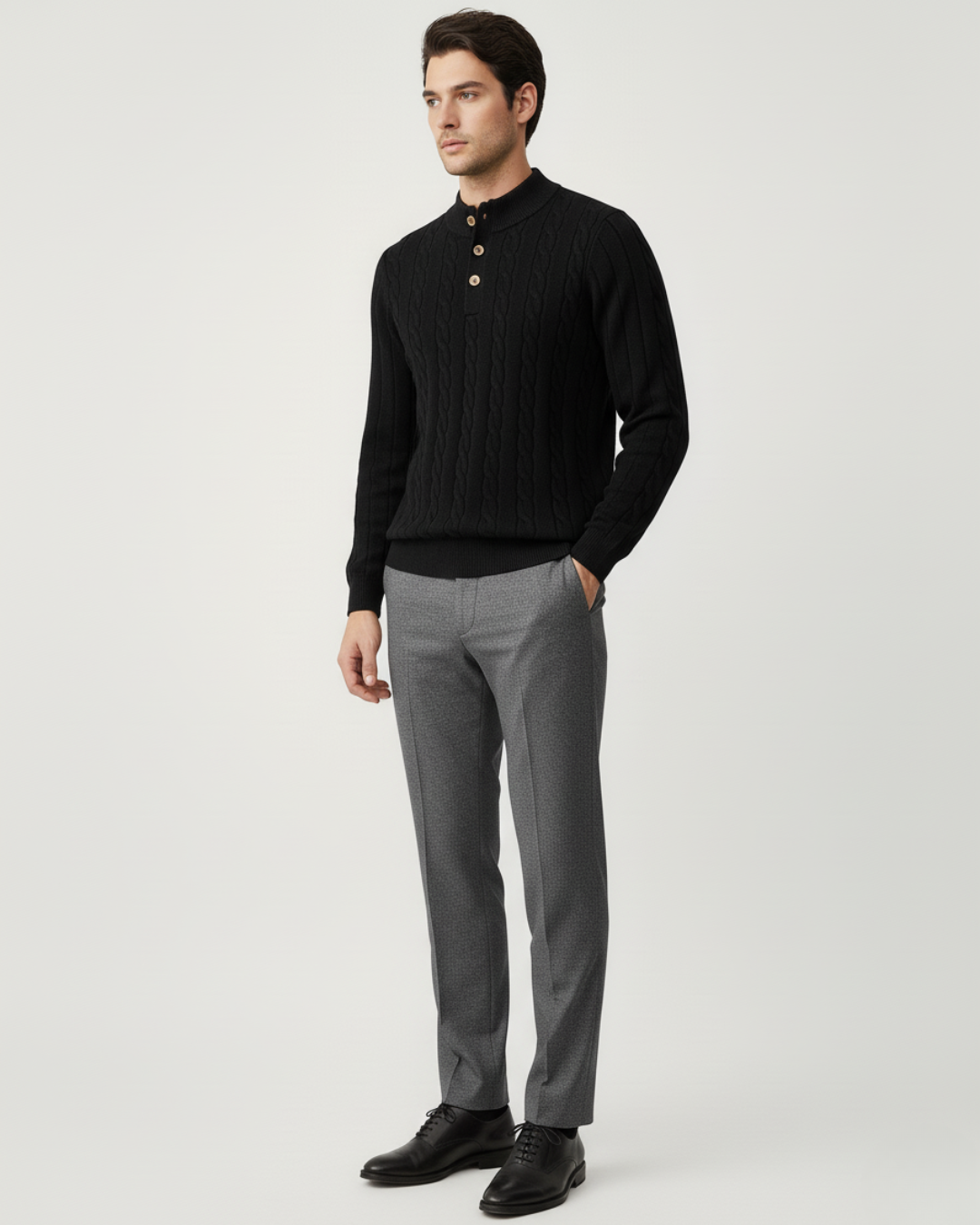 סריג צמר כפתורים דולומיטי