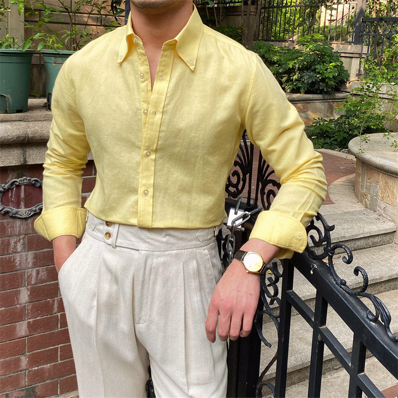 חולצת פשתן יוקרתית אמאלפי