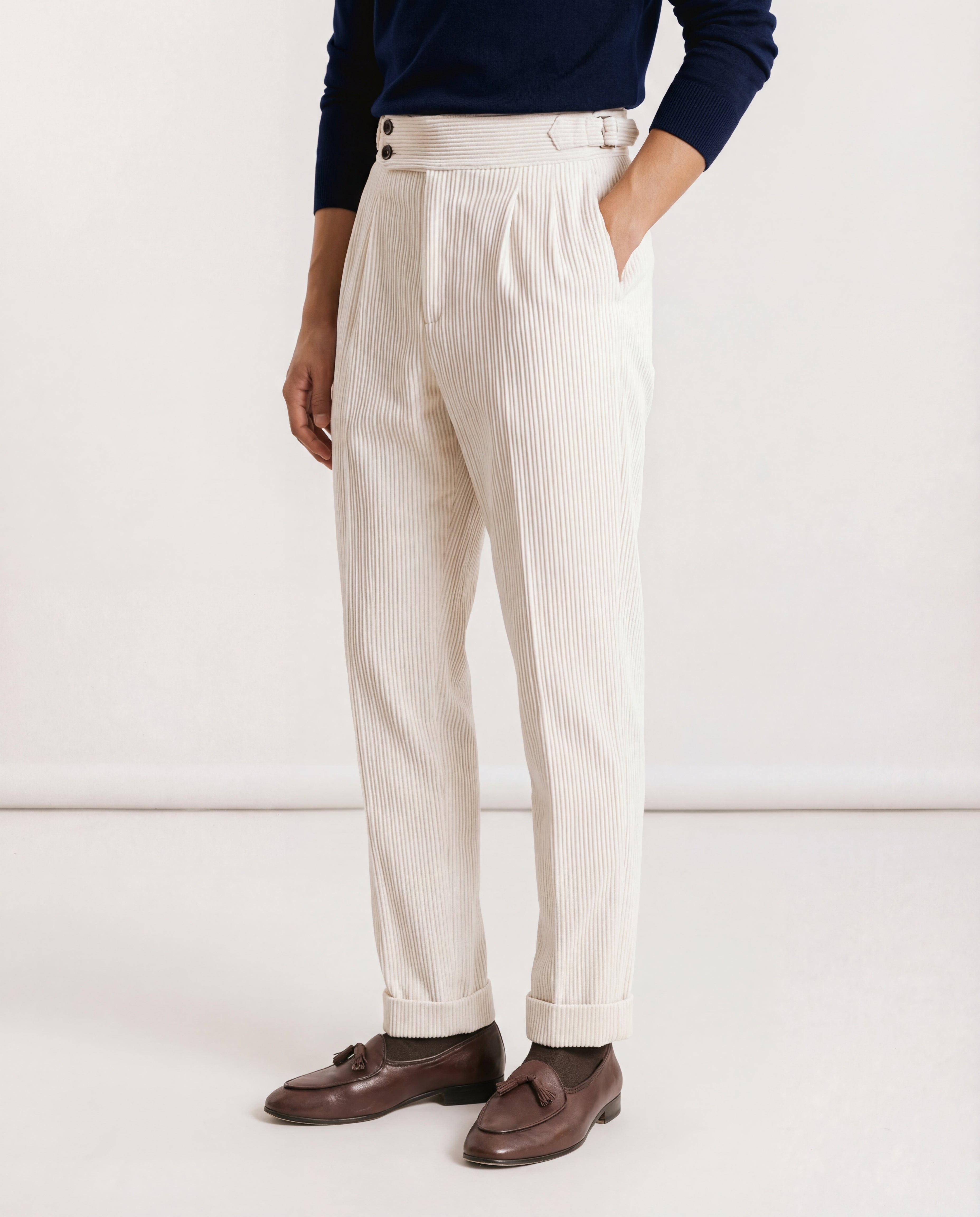 מכנסיים קורדרוי רוולו