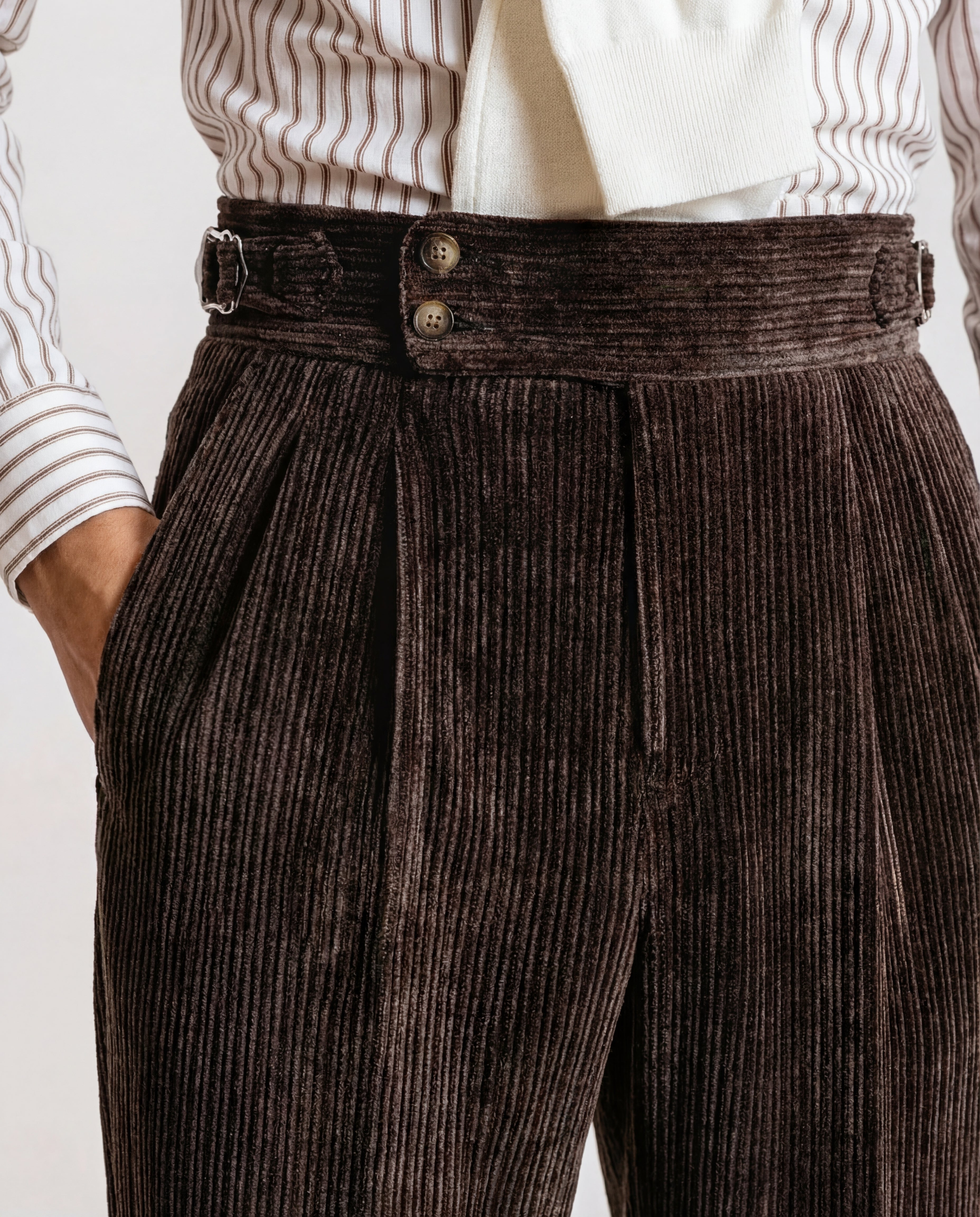 מכנסיים קורדרוי רוולו