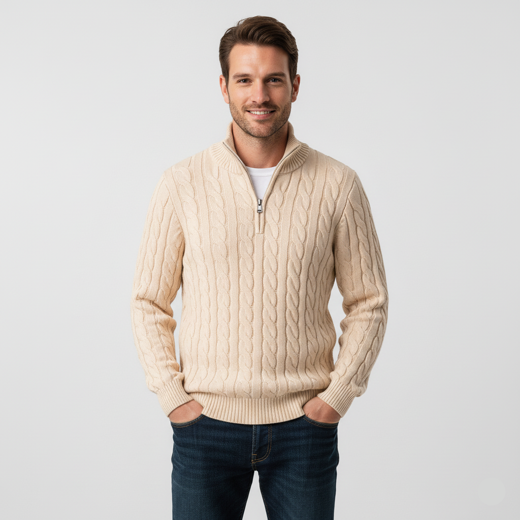 סריג חצי רוכסן פורטופינו