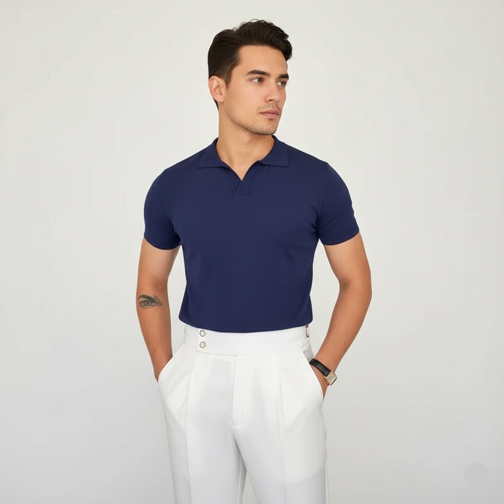 חולצת פולו צווארון אמאלפי