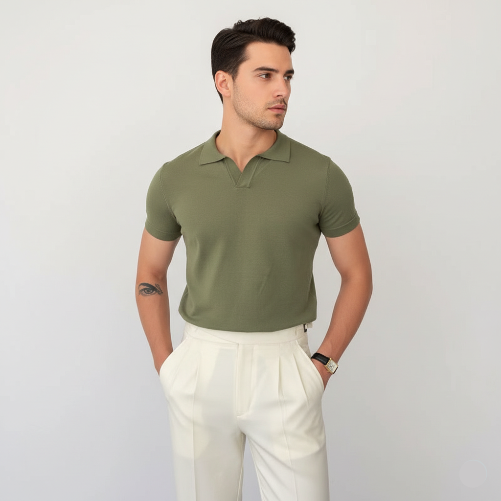 חולצת פולו צווארון אמאלפי